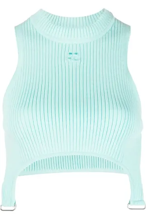 Courrèges ärmlös topp med logotypmärke