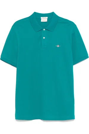GANT Kortärmad pikétröja med sköldmotiv