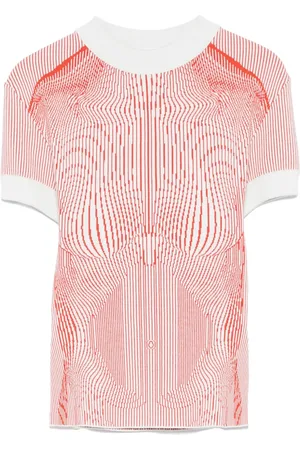 Jean Paul Gaultier The Morphing kritstrecksrandig t