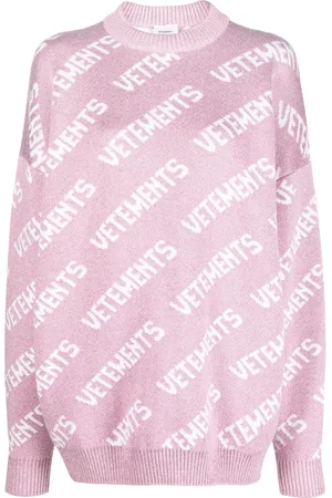 Vetements Intarsiastickad tröja med monogram