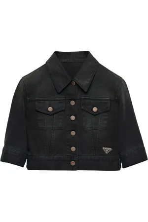 Prada Jeansjacka med logotyp
