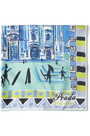 Prada Pittoresque 90 Milan foulard