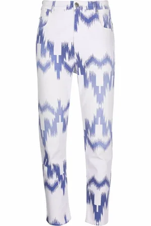 Marant Etoile Mönstrade croppade jeans