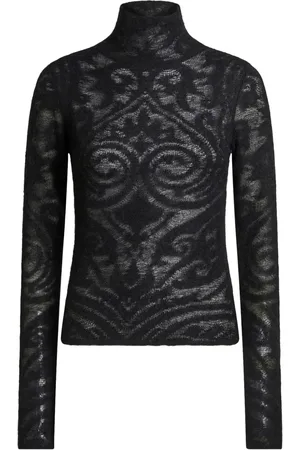 Etro Tröja i jacquard med rullkrage