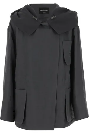 Giorgio Armani Linnejacka med huva