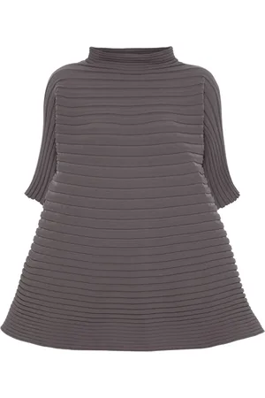 PLEATS PLEASE ISSEY MIYAKE Ribbstickad topp