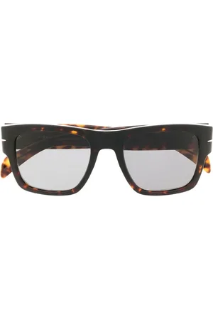 DB EYEWEAR BY DAVID BECKHAM Sköldpaddsmönstrade fyrkantiga solglasögon