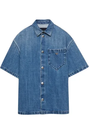Prada Jeansskjorta med logotyp
