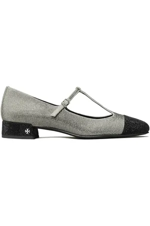 Tory Burch Strassprydda ballerinaskor