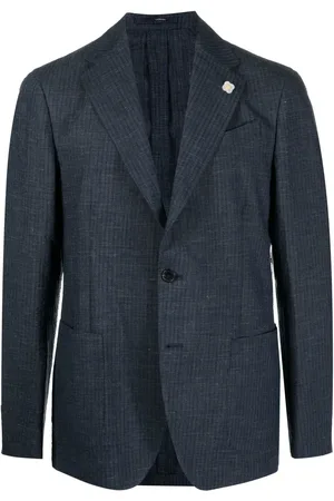 LARDINI Enkelknäppt blazer med knäppning