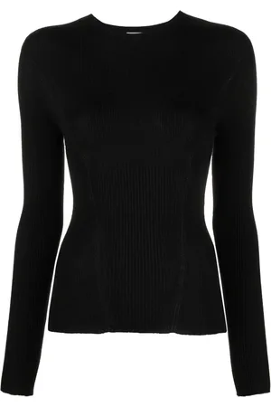 Lanvin Långärmad ribbstickad topp