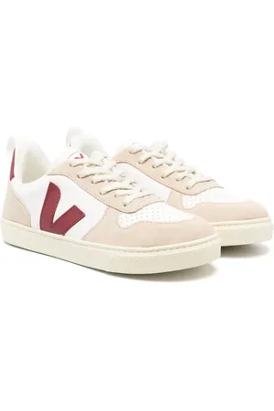 Veja Låga lädersneakers med logotypmärke