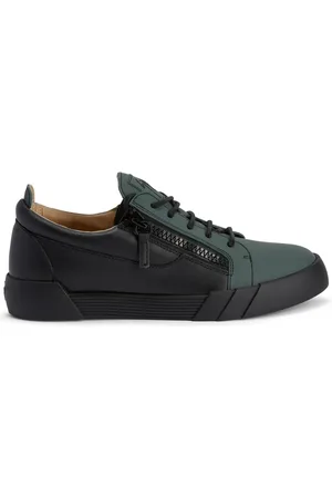 Giuseppe Zanotti Låga lädersneakers med dragkedja