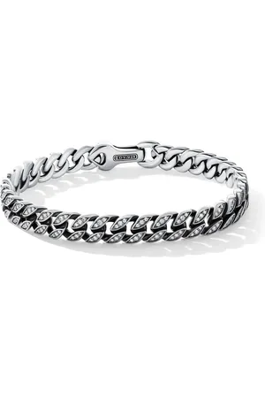 David Yurman Curb Chain armband i sterlingsilver (8 mm)