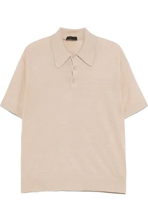 Prada Finstickad pikétröja