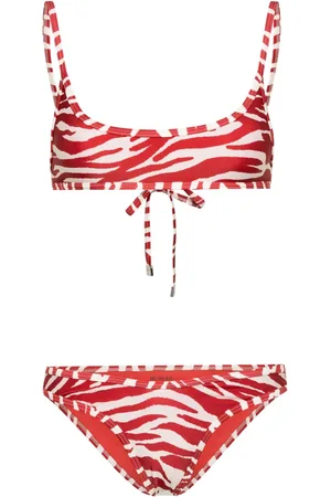The Attico Bikini med abstrakt tryck