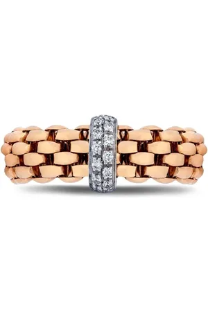 FOPE Flexible diamantring i 18K ros och vitguld