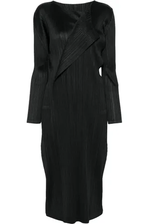 PLEATS PLEASE ISSEY MIYAKE Light Wave midiklänning