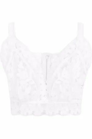 Dolce & Gabbana Croptop med engelsk brodyr