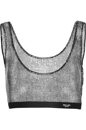 Prada Croptop med strass