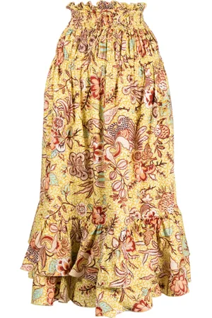 ULLA JOHNSON Acacia Calla blommig midikjol