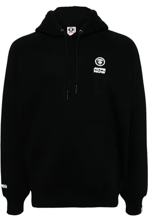 A Bathing Ape Hoodie med logotyp