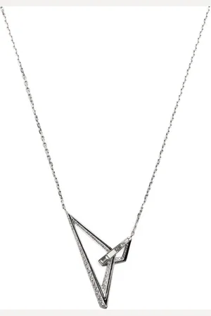 STEPHEN WEBSTER Vertigo Obtuse diamanthalsband i 18K vitguld