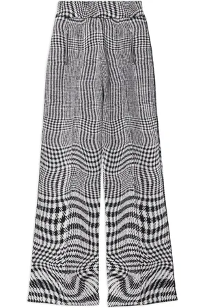 Burberry Hundtandsmönstrade byxor