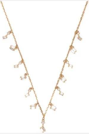 Suzanne Kalan Classic diamanthalsband i 18K gult guld