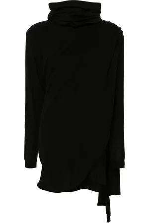 Saint Laurent Ullklänning med huva