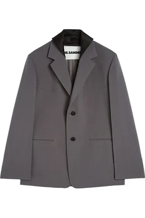 Jil Sander Skräddad jacka med avtagbar krage