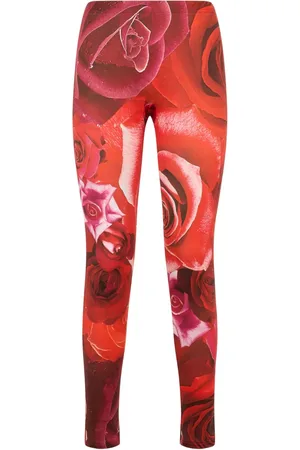 Roberto Cavalli Garden Rose leggings med tryck