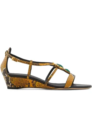 Giuseppe Zanotti Adelaide ormskinnsmönstrade sandaler