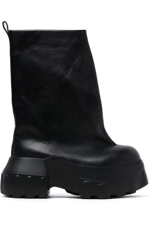 Rick Owens Vadhöga läderstövlar