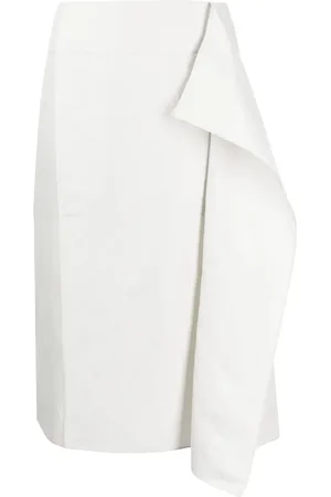 Lee Mathews Draperad kjol med hög midja