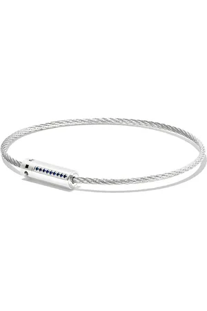 Le Gramme Armband i sterlingsilver med safir