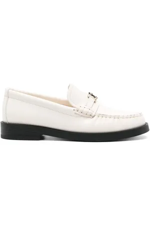 Jimmy Choo Addie läderloafers med logotypplakett