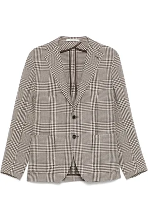 TAGLIATORE Hundtandsmönstrad blazer