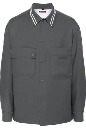 Gucci Skjortjacka med logotypmärke