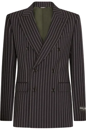 Dolce & Gabbana Kritstrecksrandig dubbelknäppt blazer