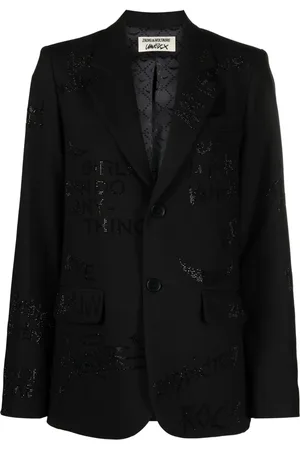 Zadig & Voltaire Enkelknäppt blazer med dödskalle