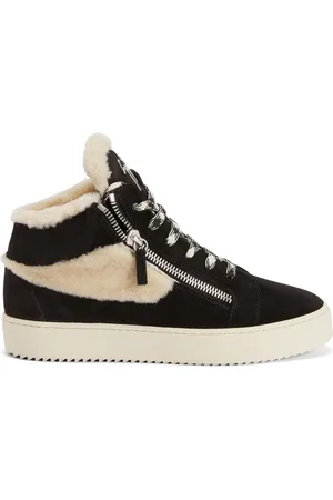Giuseppe Zanotti Kriss Ice sneakers med fårskinn