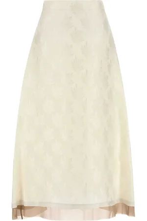 Fendi Mönstrad midikjol i jacquard