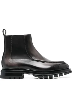 santoni Ankelboots i läder