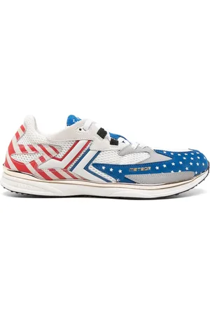 Lanvin Meteor sneakers med panel och färgblock