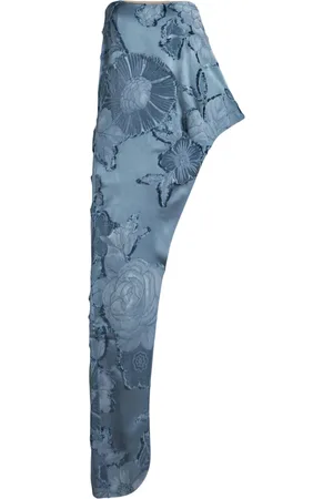 Etro Asymmetrisk klänning med blommig jacquard