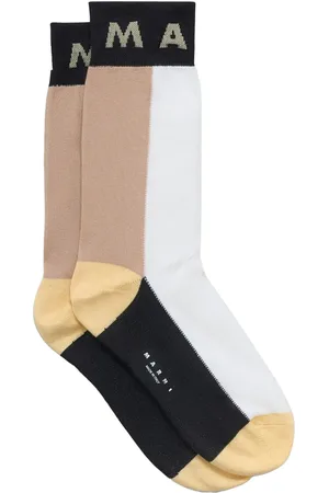 Marni Intarsiastickade strumpor med logotyp