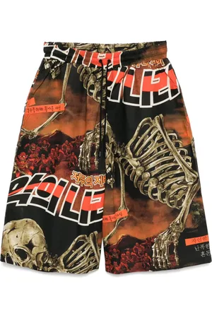 LU’U DAN Shorts med grafiskt tryck