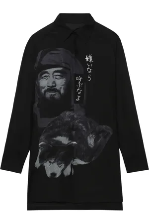 YOHJI YAMAMOTO Sidenskjorta i oversize