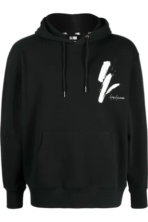 YOHJI YAMAMOTO X New Era hoodie med logotyp